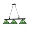 Z-Lite Cordon 3 Light Billiard, Matte Black & Green 2306-3MB-ARG - alternate 3